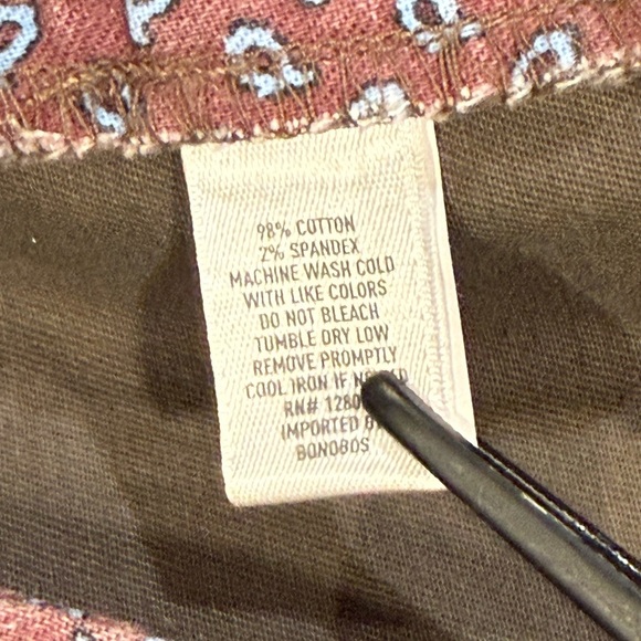 Bonobos 32x30 Slim Mens Brown Washed Midrise Chino Pants - Picture 7 of 10